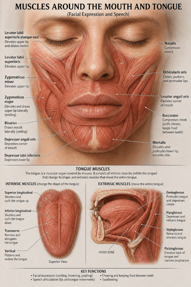 photo of muscles of the mouth